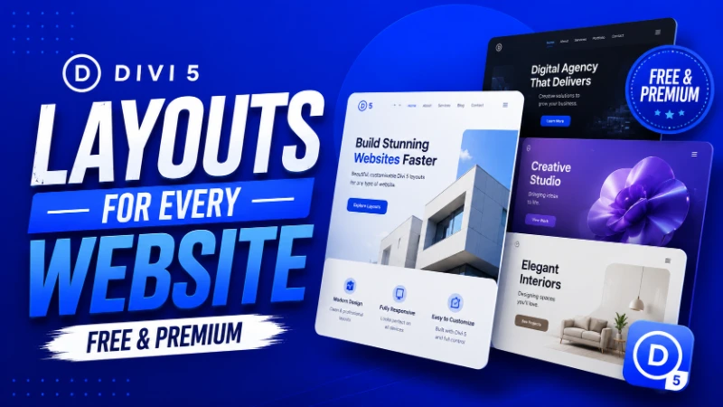 15+ Divi 5 Layouts for Every Website in 2026 (Free & Premium)