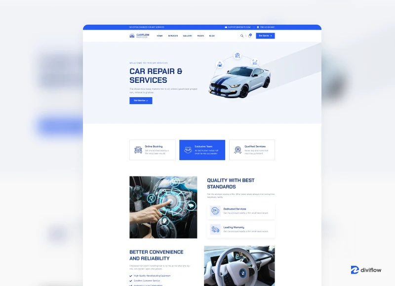 Car Flow Divi Layout