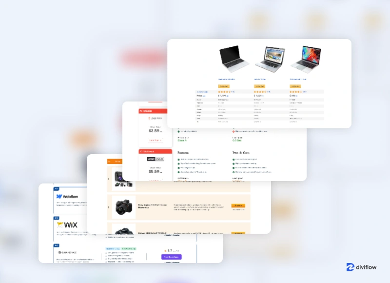 Comparison – Divi Top Product Table Layout Pack
