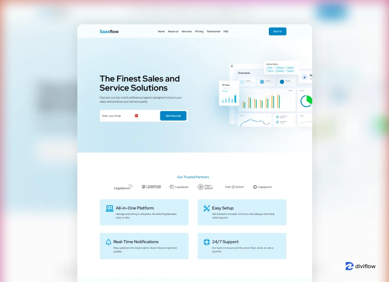 Saasflow Divi Website Layout Saasflow Divi Layout