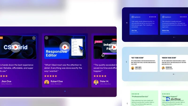 Testimonial Slider – Divi 5 Layout Pack