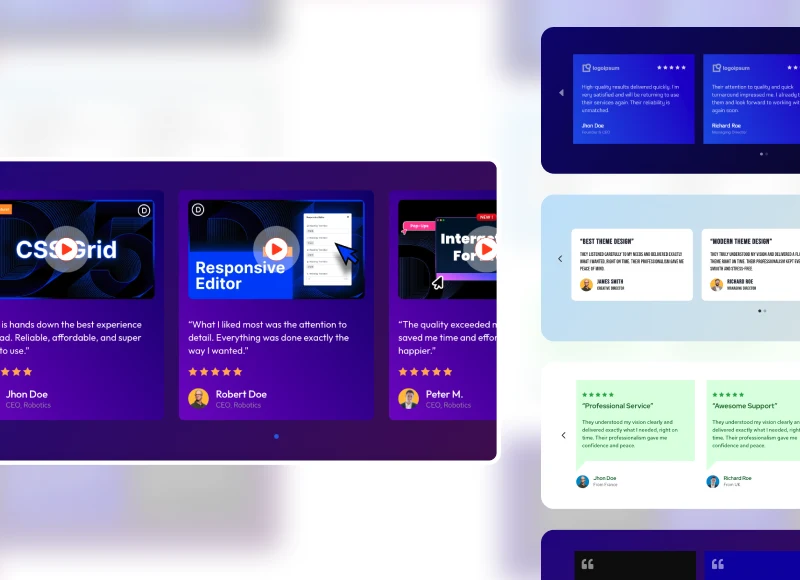 Testimonial Slider Divi Layout Pack